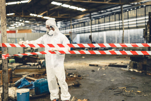 Professional Sewage Cleanup technician working in Indian Springs, GA